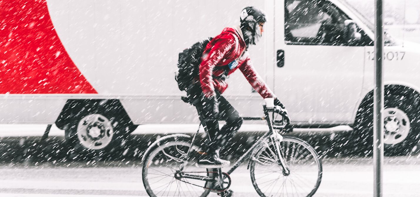 Radfahren im Winter -