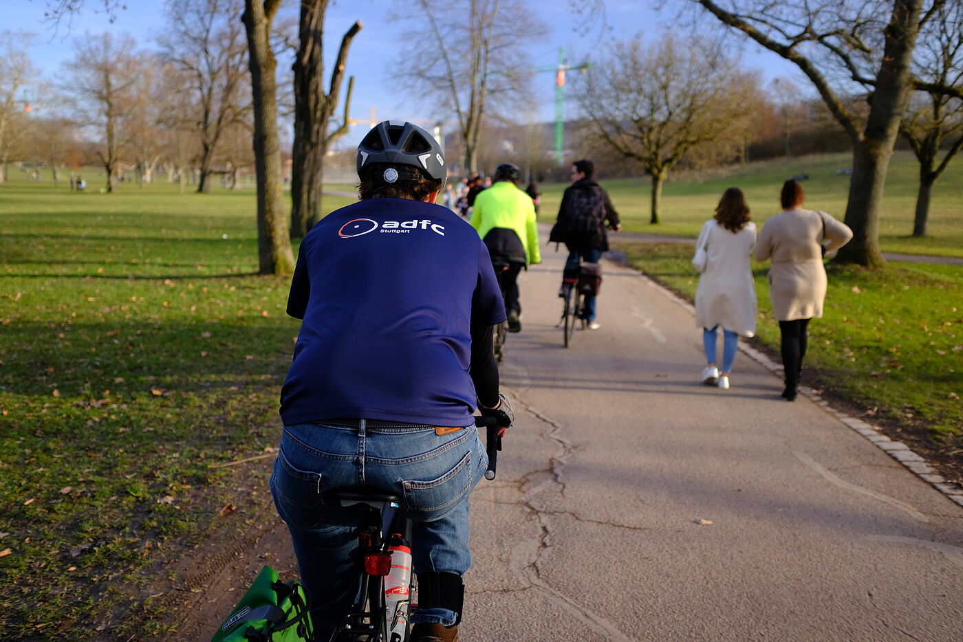 Radfahren im Park