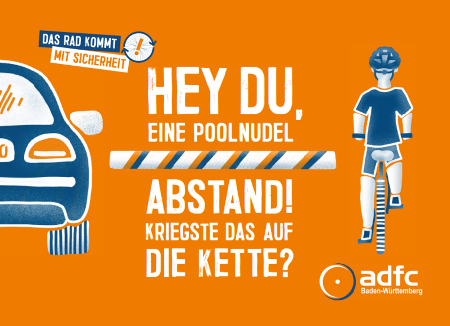 Eine Poolnudel Abstand, Vorderseite