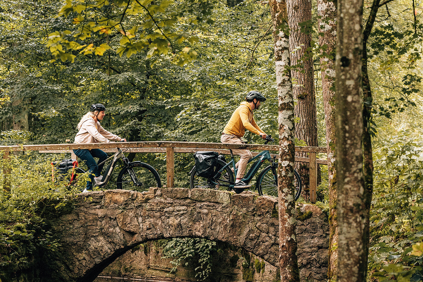 Württemberger Tälerradweg - Überquerung eines Baches