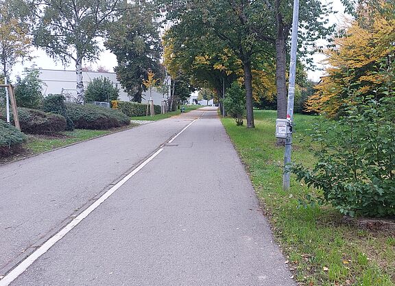 Radverkehrszähler am Hainbuchenweg in Echterdingen