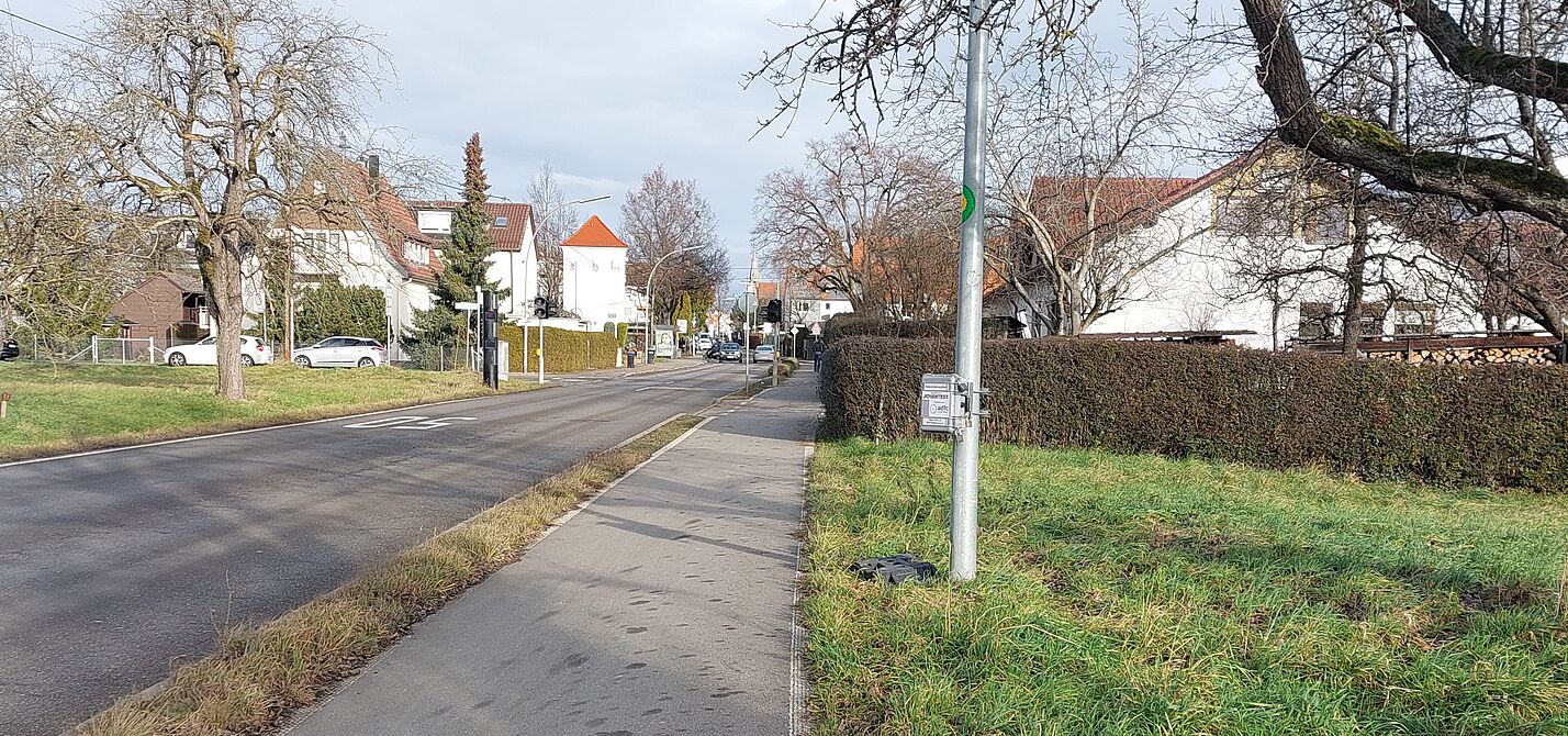 Radverkehrszähler in Echterdingen an der Bonländer Straße
