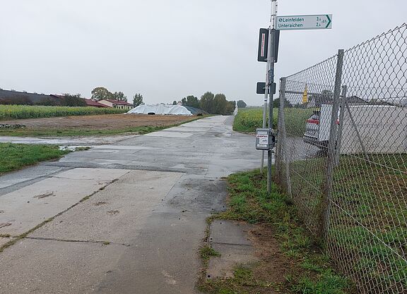 Radverkehrszähler beim Umspannwerk in Echterdingen
