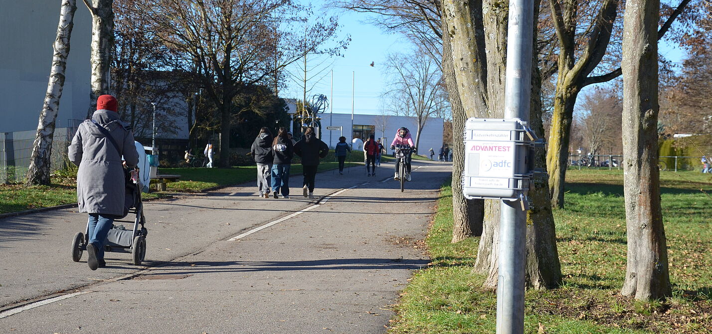 Radverkehrszähler im Einsatz Radverkehrszähler im Einsatz