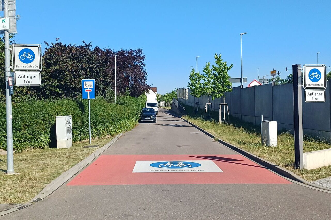 Fahrradstraße Karl-Kübler-Straße (Weiterführung in Lehlestraße) 