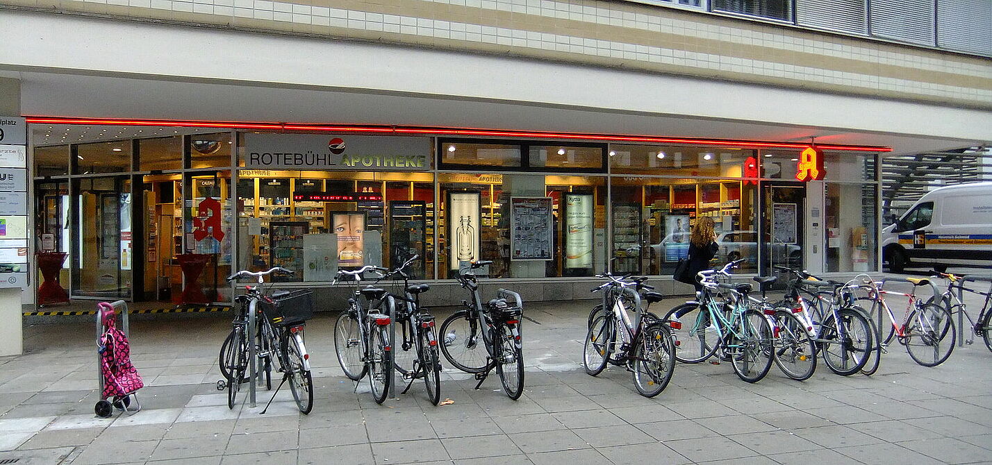 Einkaufen mit dem Rad