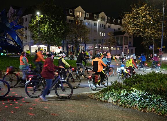 ADFC-BikeNight 2025 (Kreisverkehr "Strudel", Göppingen)