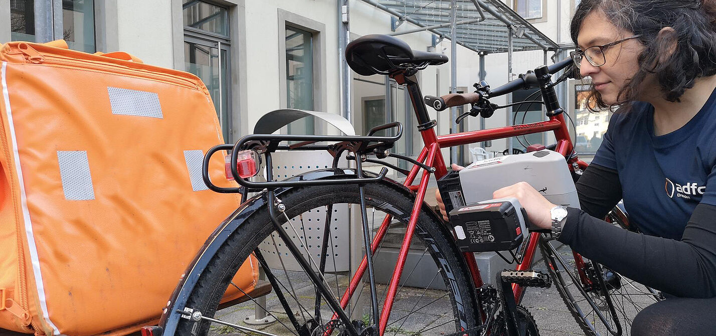Aktive codiert ein Fahrrad.