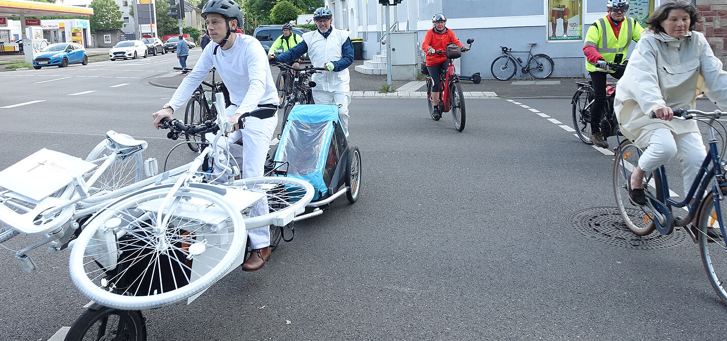 Ghost Bike in Saarlouis