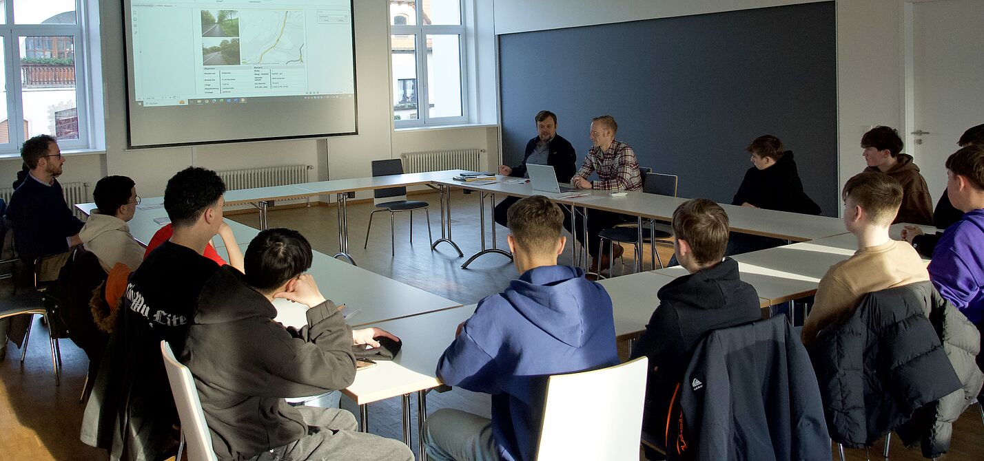 Besuch beim Marpinger Bürgermeister Volker Weber