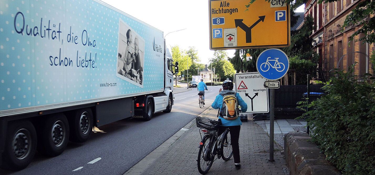 Merzig Radwegende Merzig Radwegende