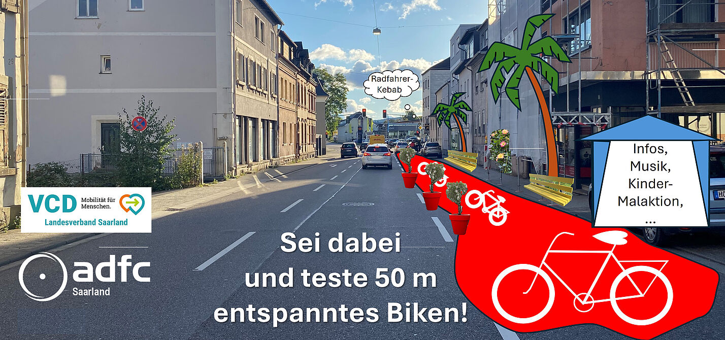 PopUp-Radweg in St. Ingbert