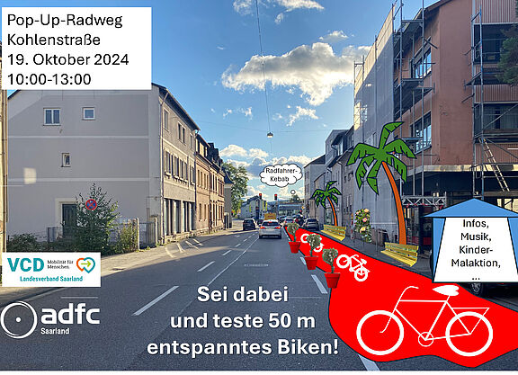 PopUp-Radweg in St. Ingbert