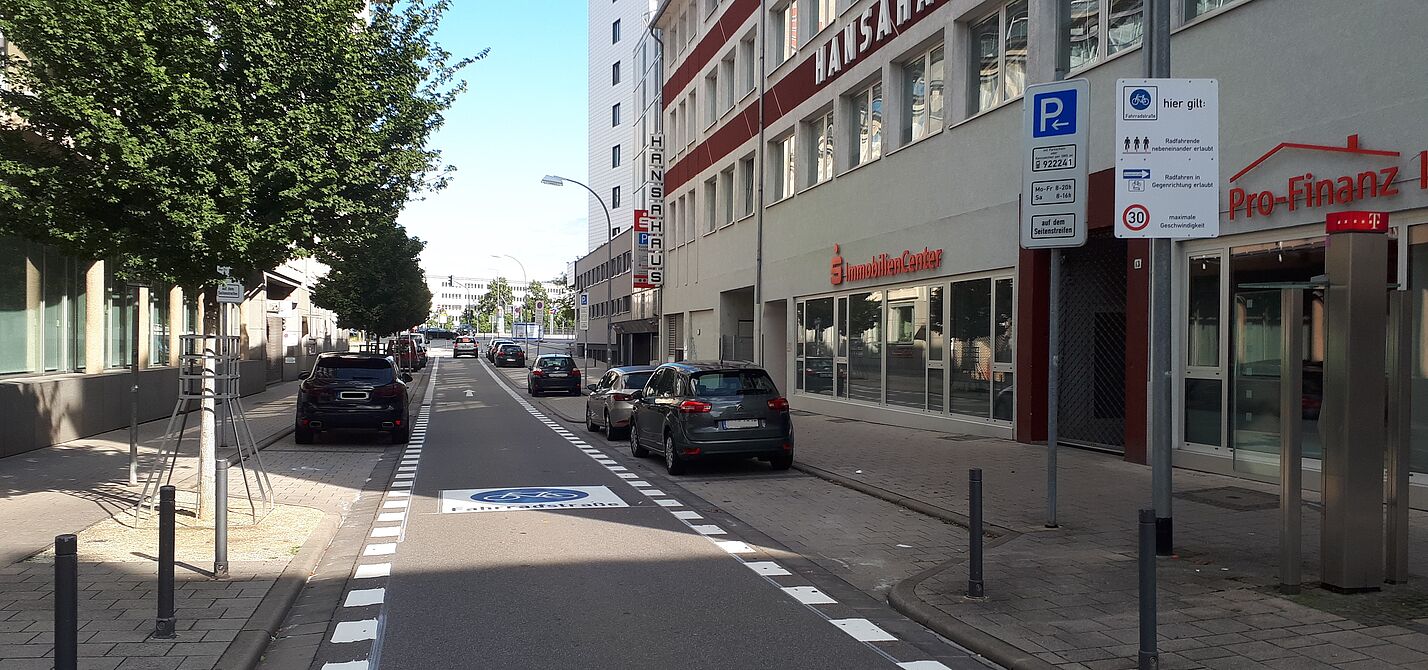 Saarbrücken, Hohenzollernstraße = Fahrradstraße