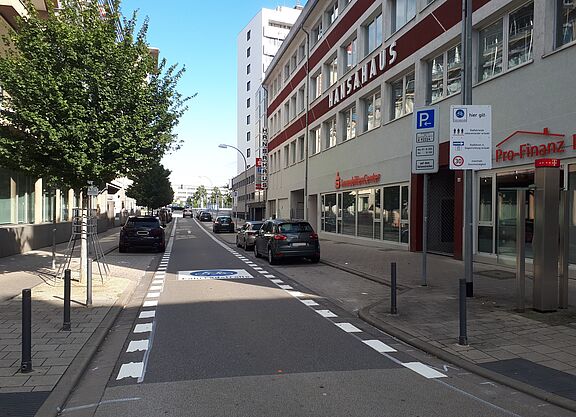 Saarbrücken, Hohenzollernstraße = Fahrradstraße
