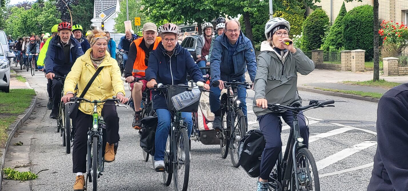 Fahrradcorso in Ahrensburg