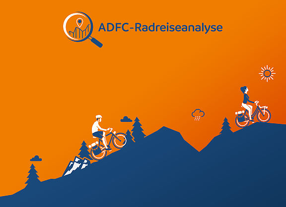 ADFC-Radreiseanalyse 2023: Keyvisual