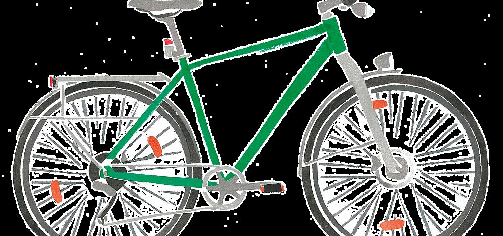 Fahrrad Seitenansicht Illustration