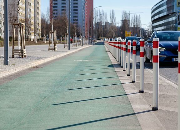 Protected Bikelane in Berlin