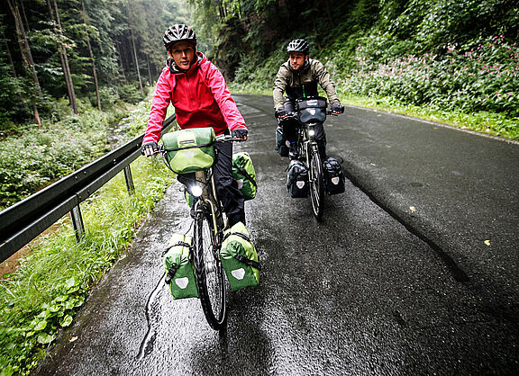 Mit dem Rad bei jedem Wetter auf Tour