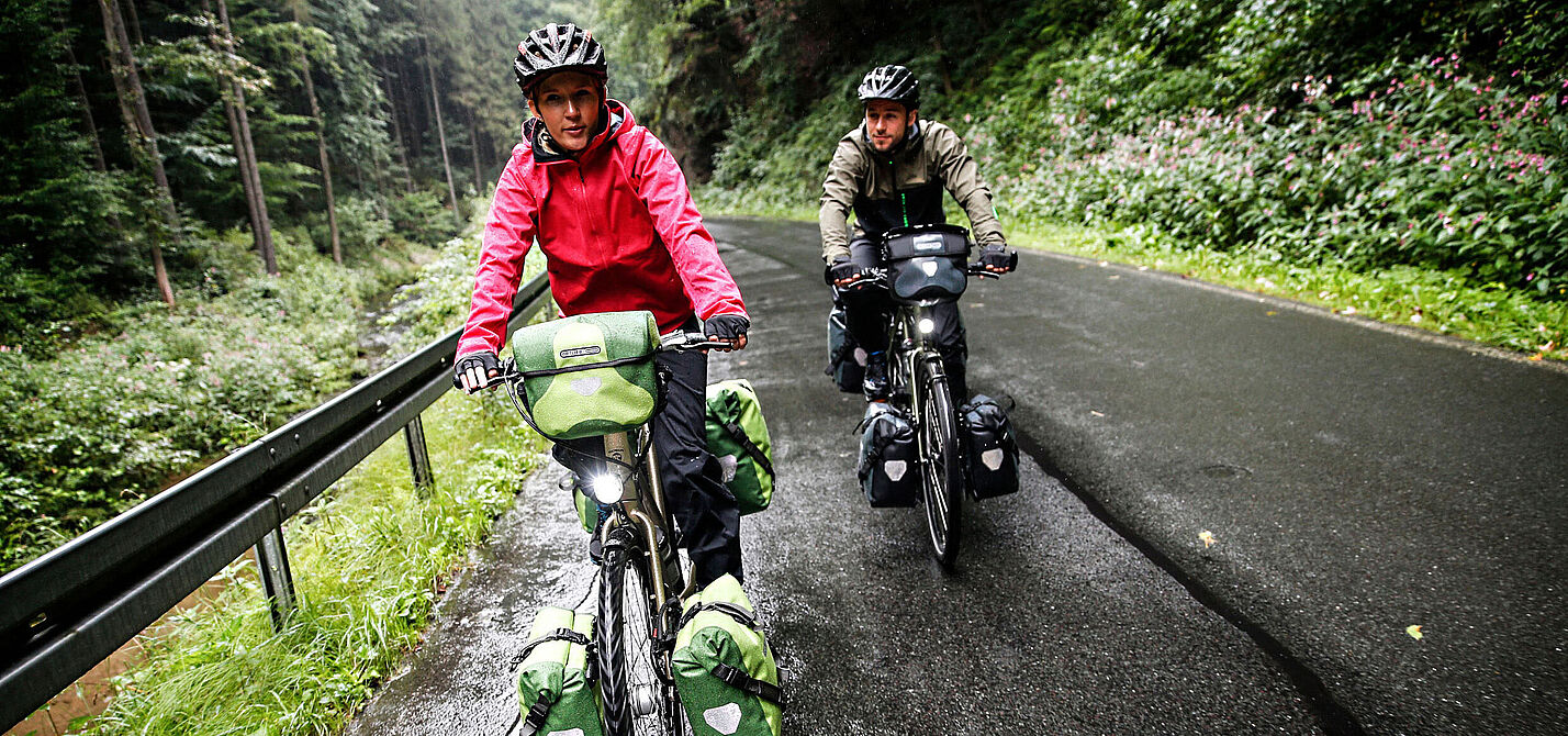 Mit dem Rad bei jedem Wetter auf Tour